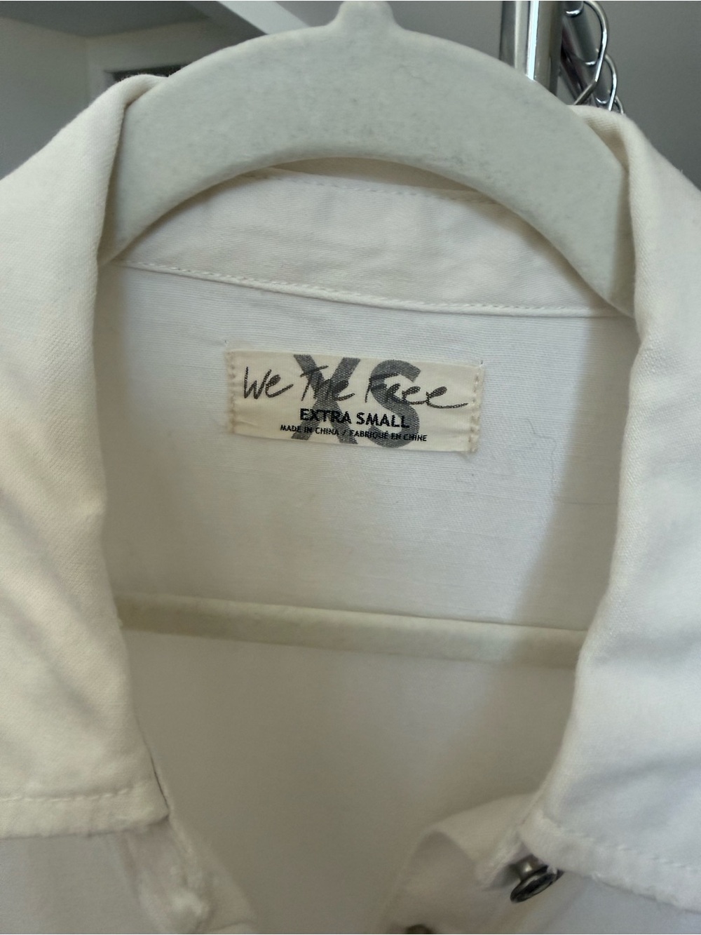 We The Free Cream Button-Front Shirt Dress - Picture 6 of 7